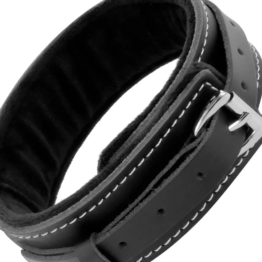 DARKNESS - COLLAR LEATHER CON CORREA ALTA CALIDAD - Nuvica