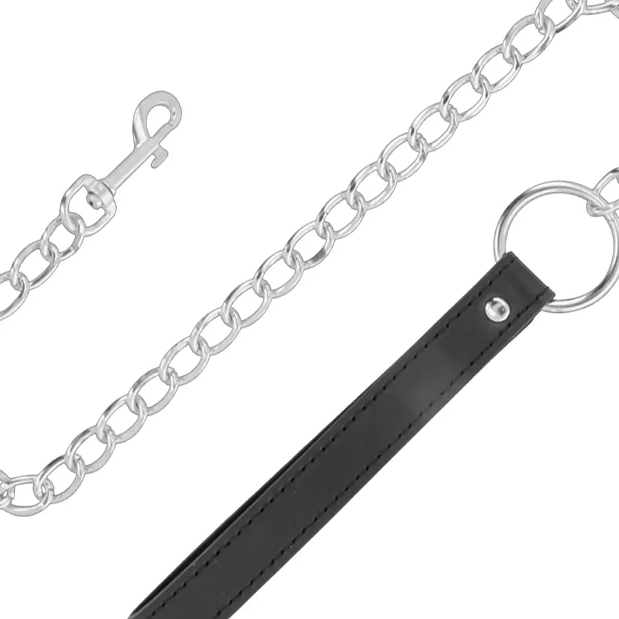 DARKNESS - COLLAR CON CADENA SOFT LEATHER - Nuvica