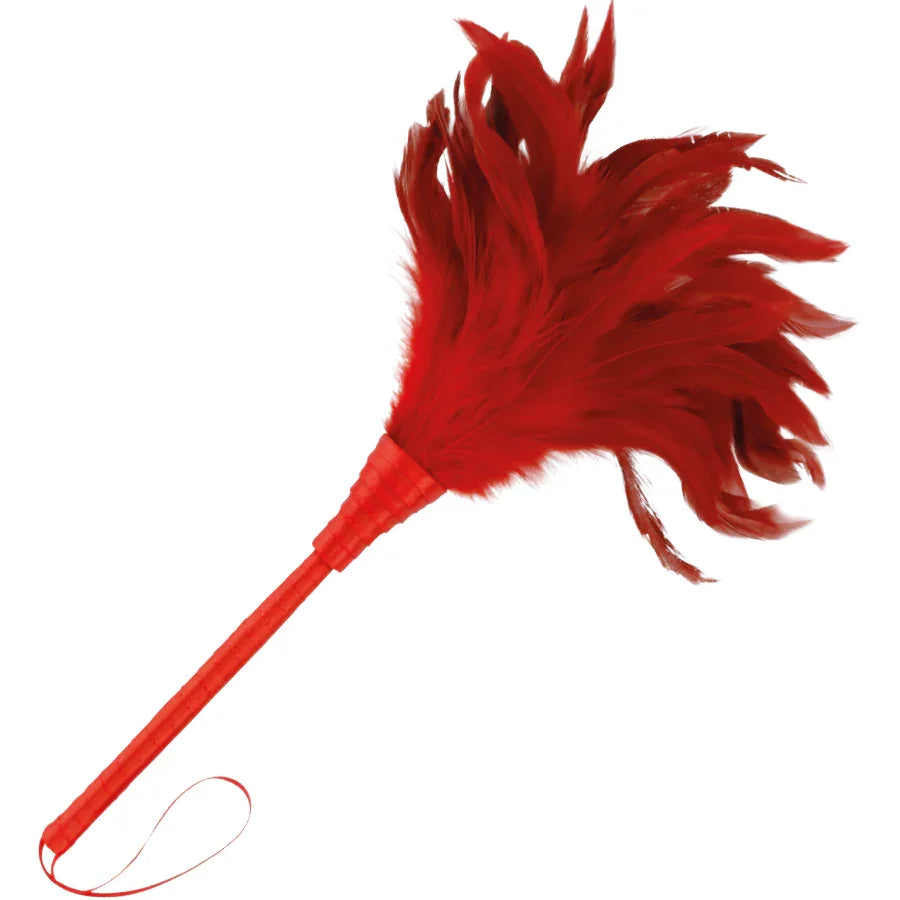 DARKNESS - PLUMA ESTIMULADORA ROJO 24CM - Nuvica