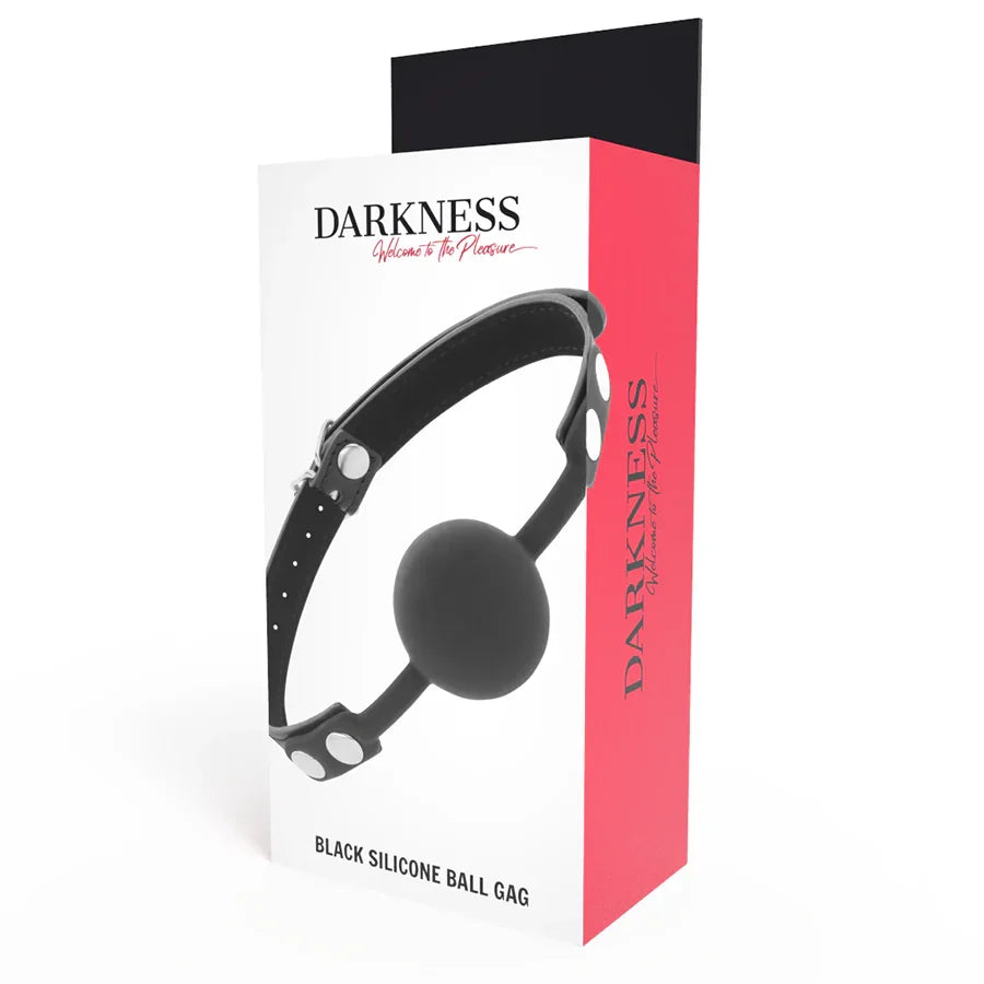 DARKNESS - MORDAZA SILICONA NEGRO - Nuvica