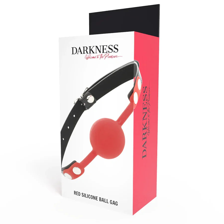 DARKNESS - MORDAZA SILICONA ROJO - Nuvica