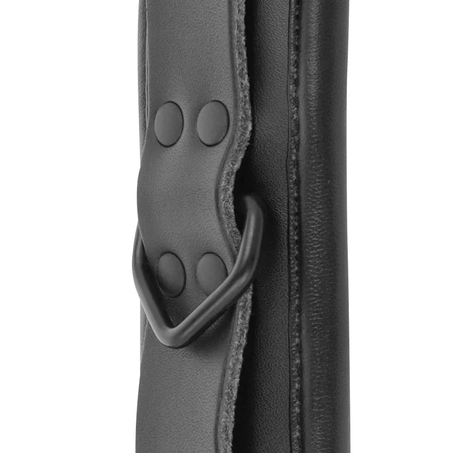 DARKNESS - ESPOSAS AJUSTABLES MANOS LEATHER NEGRO - Nuvica