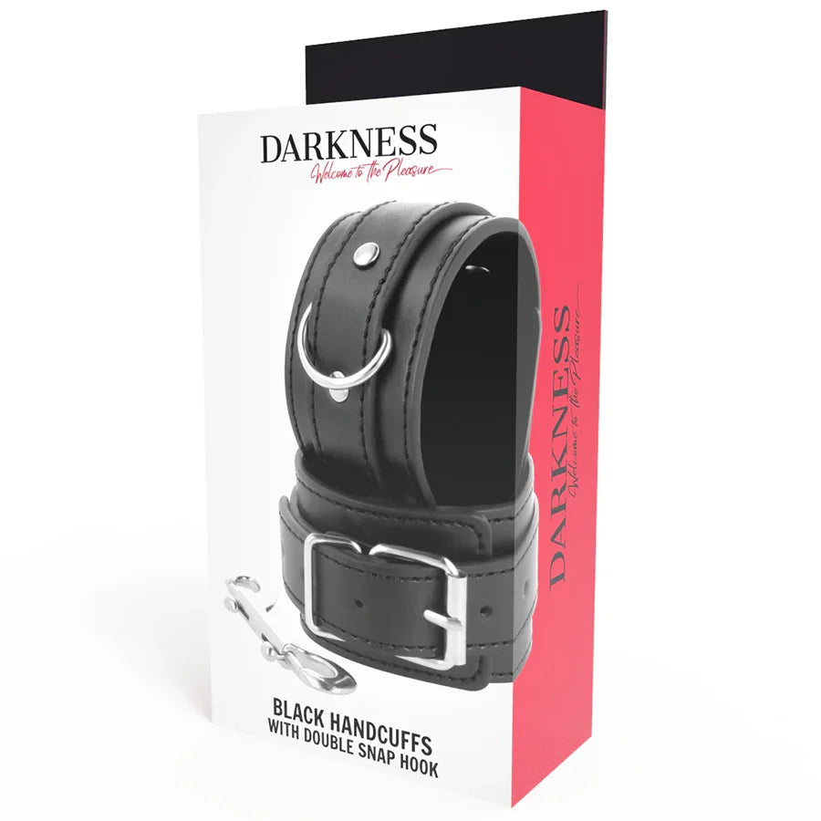 DARKNESS - ESPOSAS AJUSTABLES NEGRO CON DOBLE CINTA REFUERZO - Nuvica