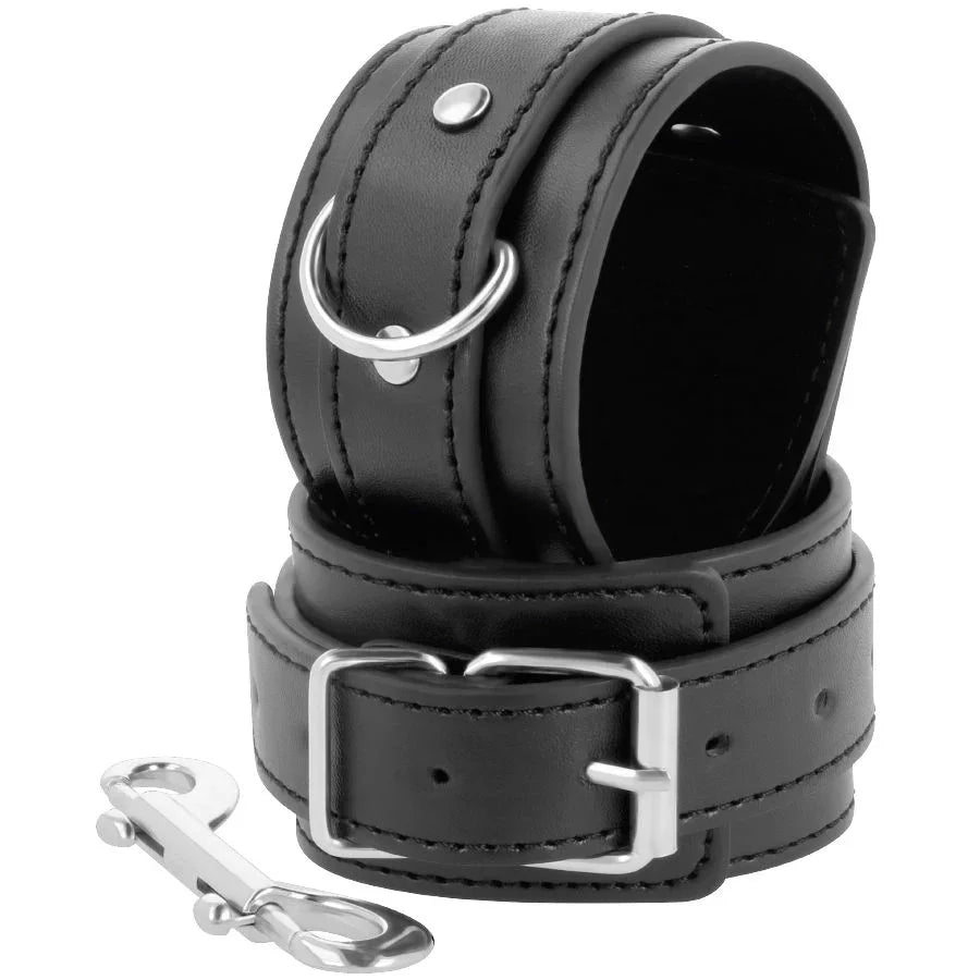 DARKNESS - ESPOSAS AJUSTABLES NEGRO CON DOBLE CINTA REFUERZO - Nuvica