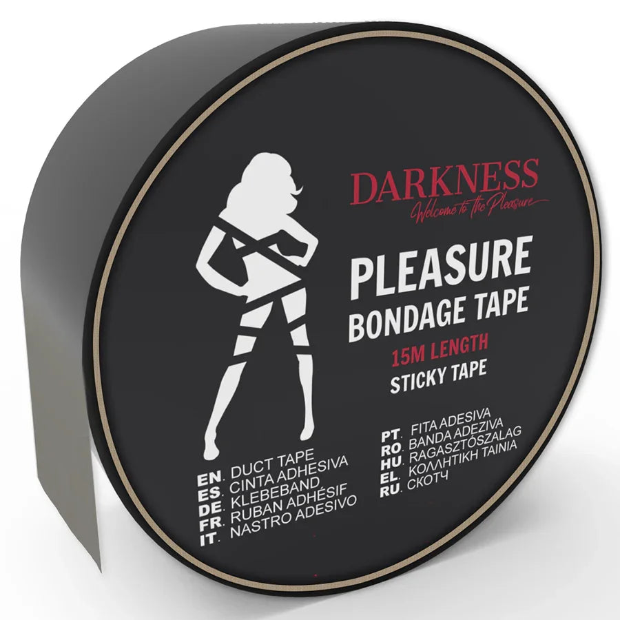DARKNESS - CINTA PARA BONDAGE NEGRO ADHESIVA 15M - Nuvica