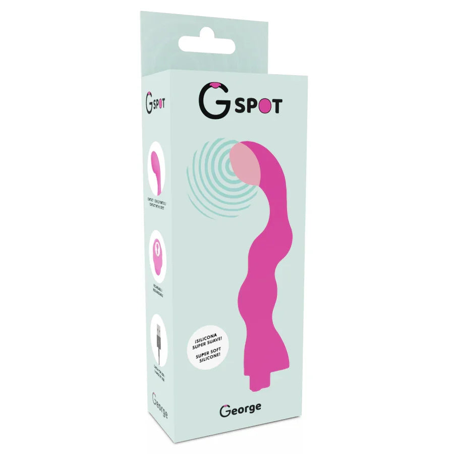 G-SPOT - GEORGE VIBRADOR PUNTO G ROSA CHICLE - Nuvica
