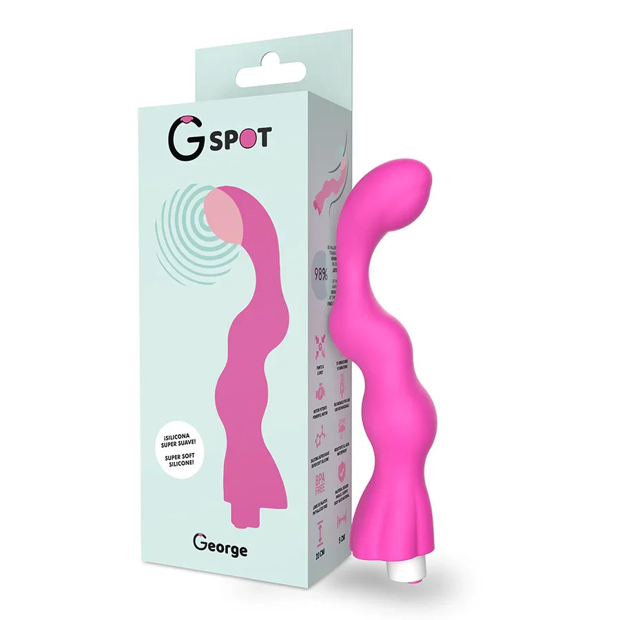 G-SPOT - GEORGE VIBRADOR PUNTO G ROSA CHICLE - Nuvica