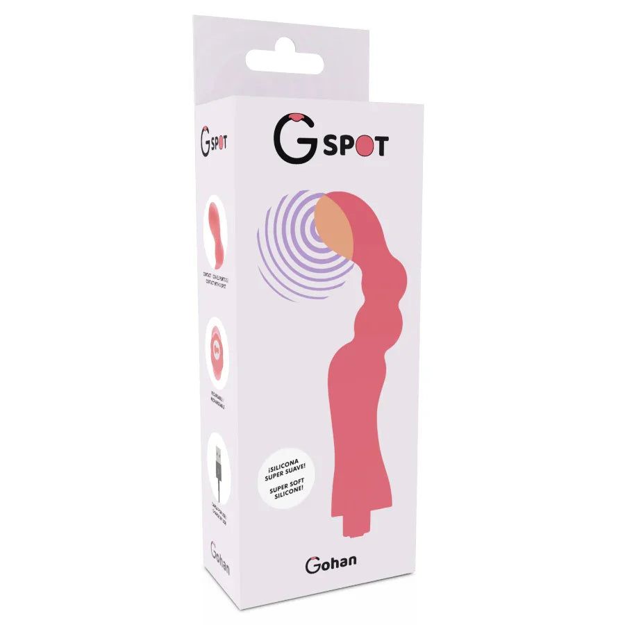 G-SPOT - GOHAN VIBRADOR PUNTO G LIGHT RED - Nuvica