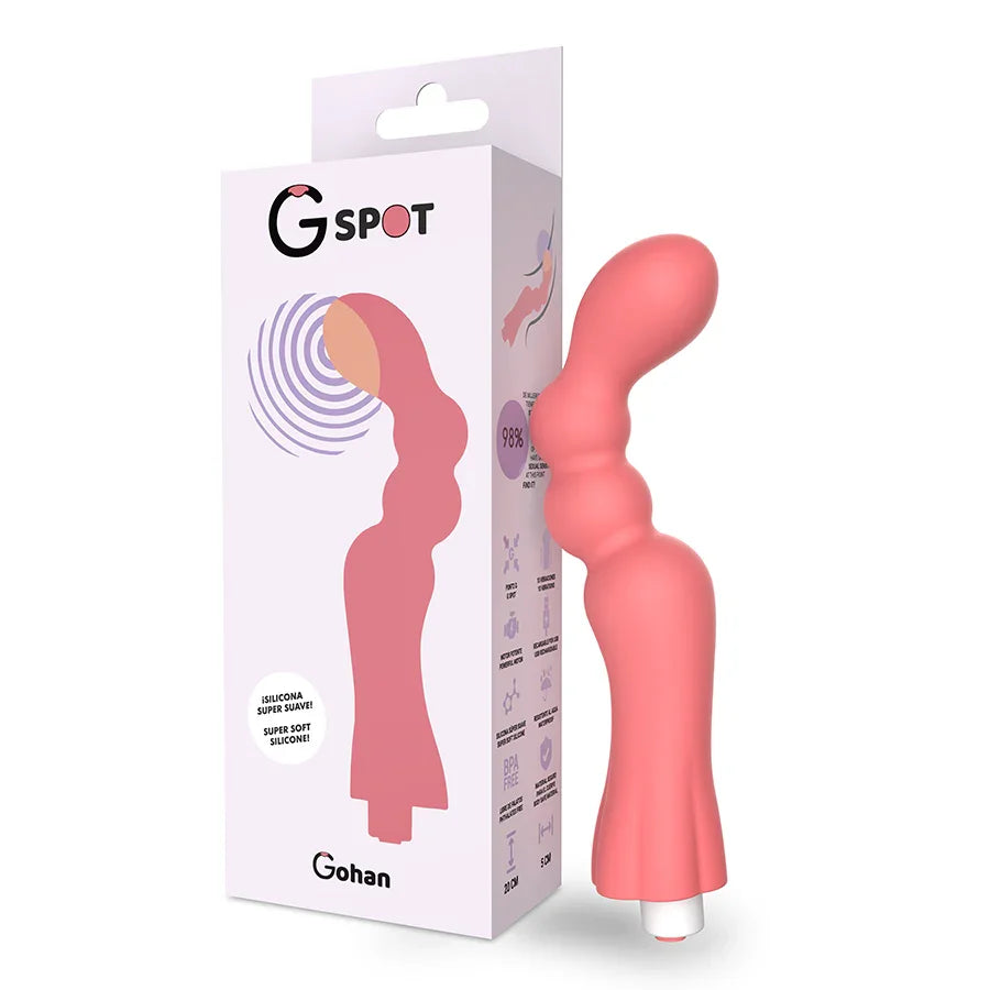 G-SPOT - GOHAN VIBRADOR PUNTO G LIGHT RED - Nuvica