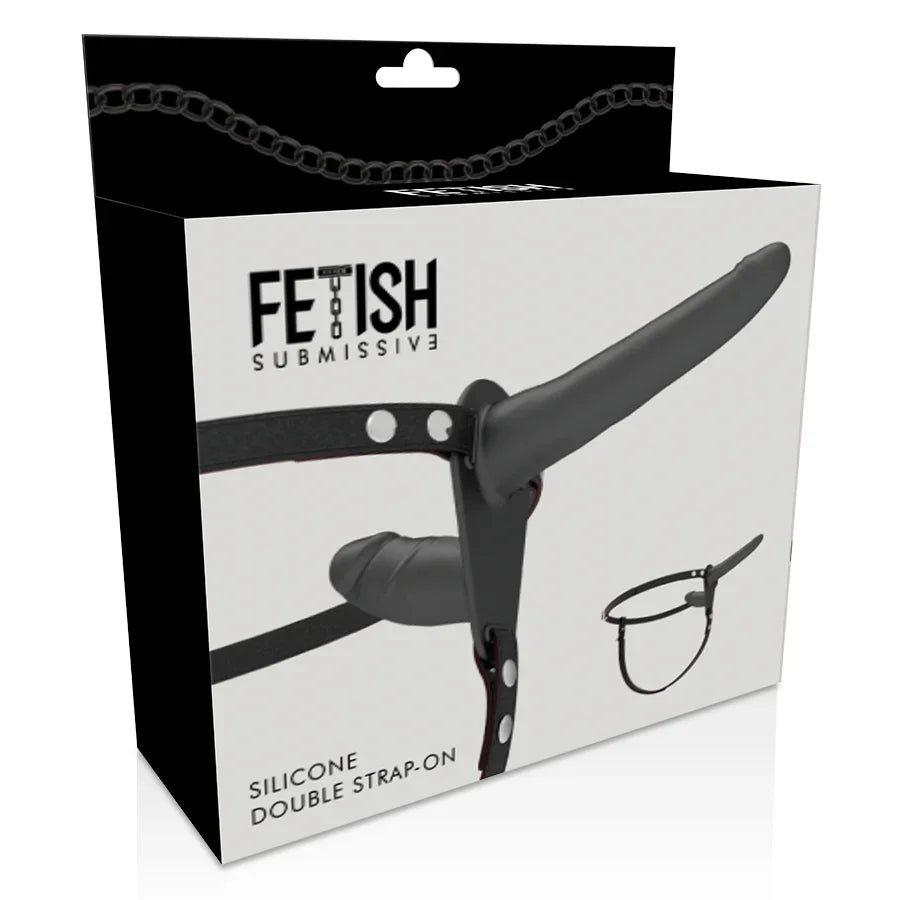 FETISH SUBMISSIVE HARNESS - DOBLE PENETRACIÓN NEGRO - Nuvica