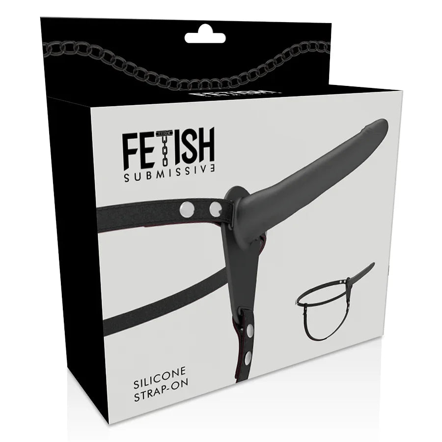 FETISH SUBMISSIVE HARNESS - SILICONA NEGRO 15 CM - Nuvica