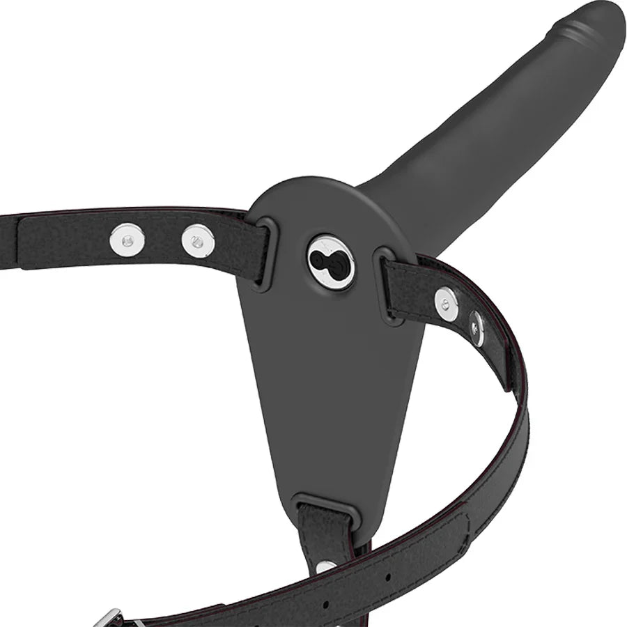 FETISH SUBMISSIVE HARNESS - VIBRADOR SILICONA NEGRO 15 CM - Nuvica