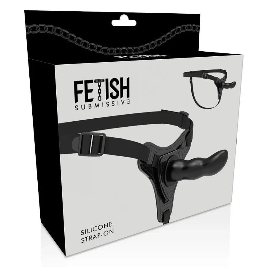 FETISH SUBMISSIVE HARNESS - SILICONA NEGRO G-SPOT 16 CM - Nuvica