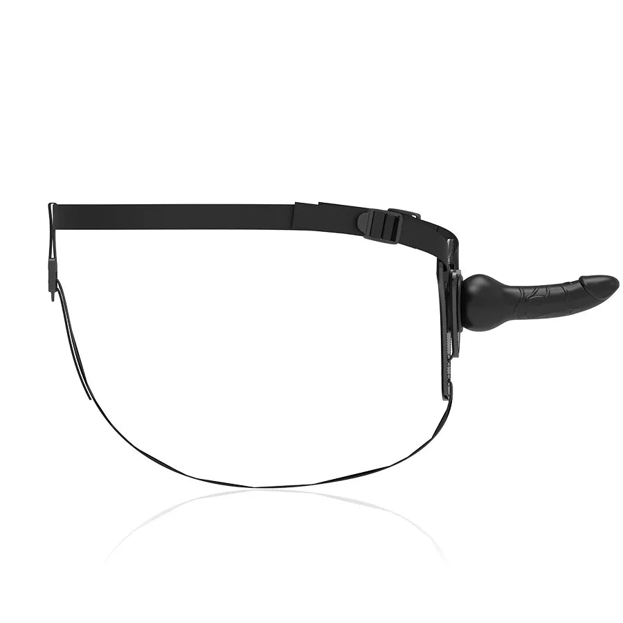 FETISH SUBMISSIVE HARNESS - SILICONA NEGRO REALISTIC 16 CM - Nuvica