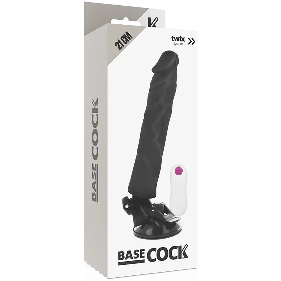 BASECOCK - VIBRADOR REALÍSTICO CONTROL REMOTO NATURAL 21 CM -O- 4 CM - Nuvica