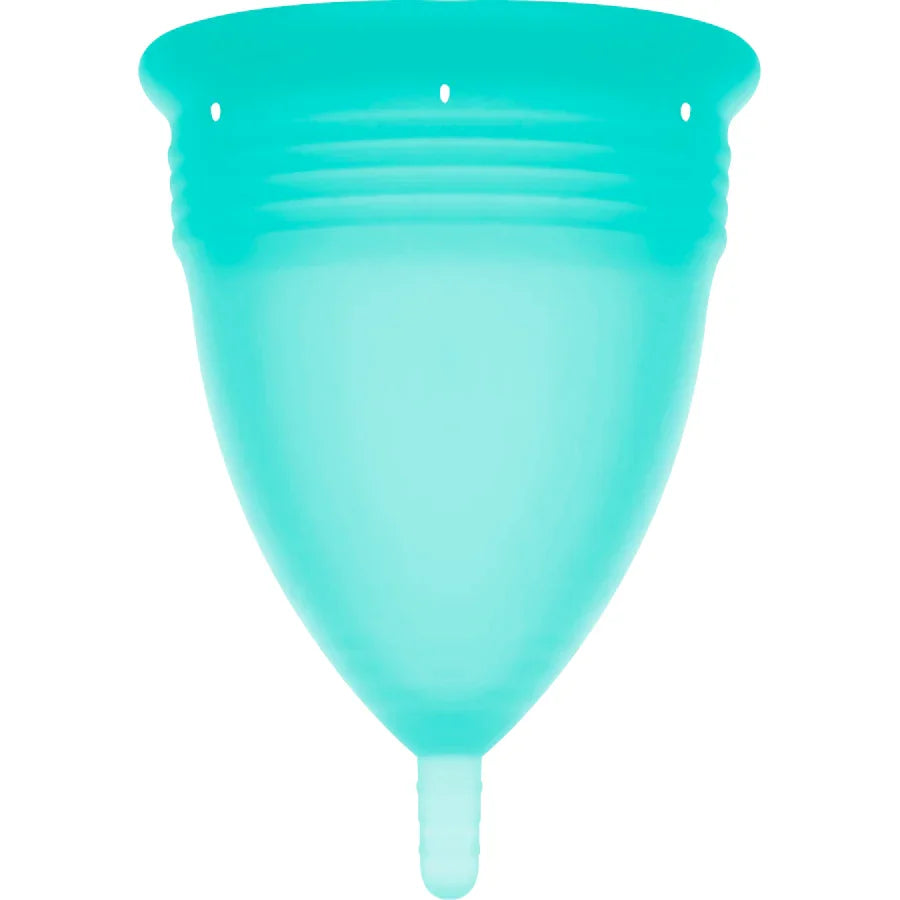 STERCUP - COPA MENSTRUAL FDA SILICONA AQUAMARINA - TALLA S - Nuvica