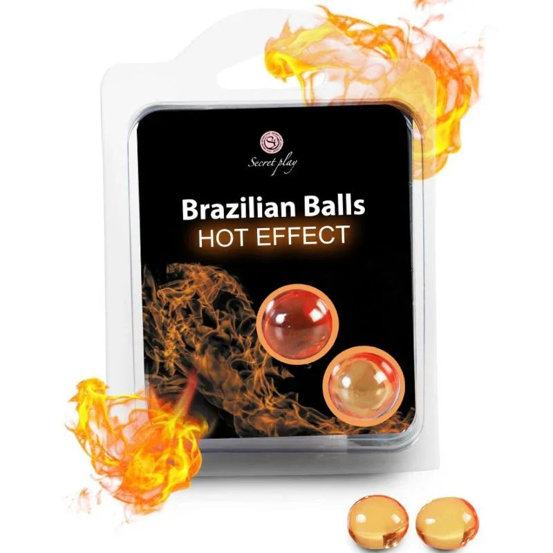 SECRETPLAY - BRAZILIAN BALLS EFECTO CALOR 2 UNIDADES - Nuvica