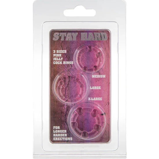 SEVEN CREATIONS - JUEGO TRES ANILLOS PENE ROSA - Nuvica