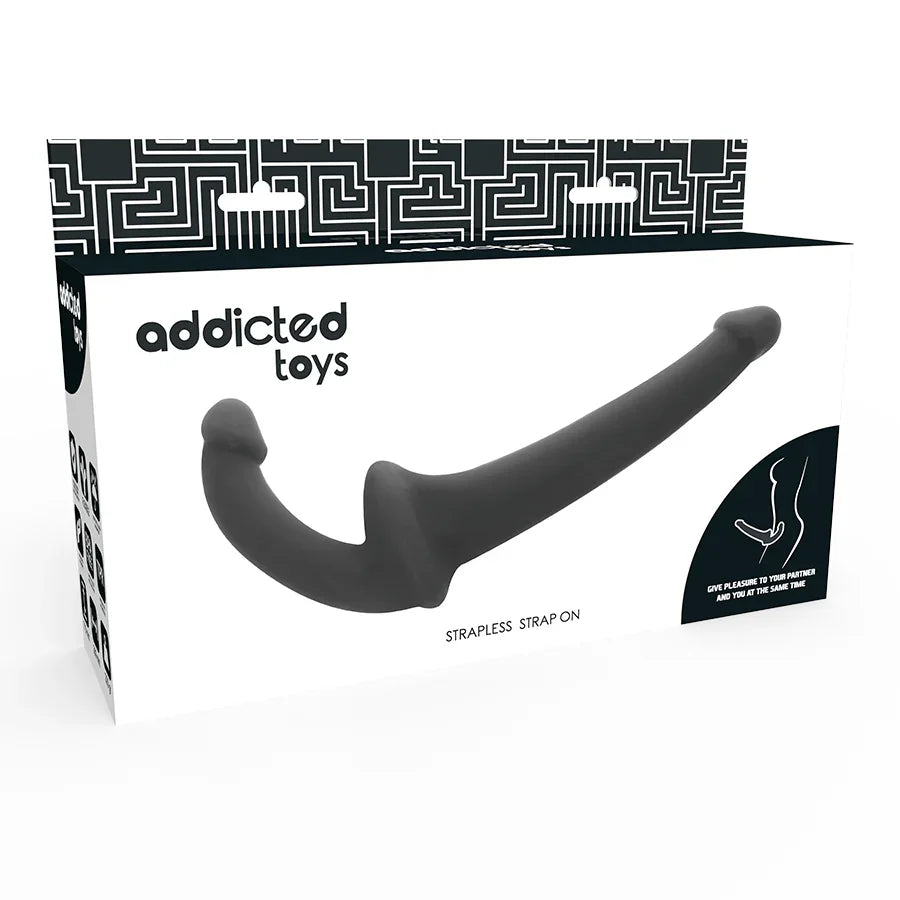 ADDICTED TOYS - DILDO CON ARNÉS SIN SUJECIÓN NEGRO - Nuvica