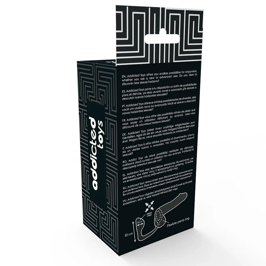 ADDICTED TOYS - PLUG ANAL CON ANILLO PENE NEGRO - Nuvica