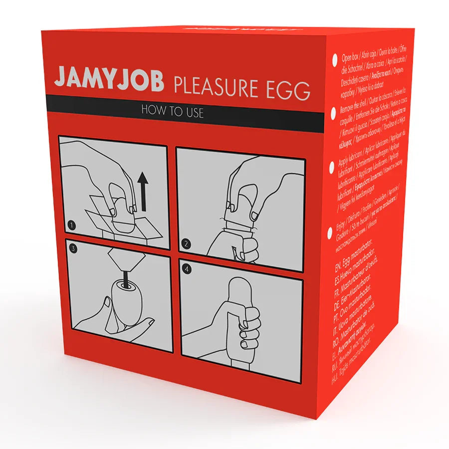 JAMYJOB - HUEVO MASTURBADOR DISCRETO VERSION ROJO JOY - Nuvica