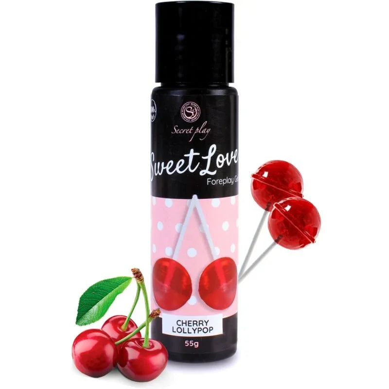 SECRETPLAY - CEREZA LOLLIPOP GEL SWEET LOVE 60 ML - Nuvica
