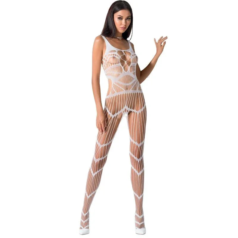 PASSION - WOMAN BS058 BODYSTOCKING ROJO TALLA ÚNICA - Nuvica