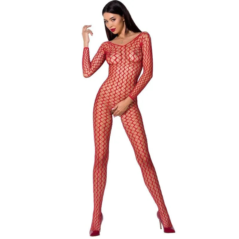 PASSION - WOMAN BS068 BODYSTOCKING NEGRO TALLA ÚNICA - Nuvica