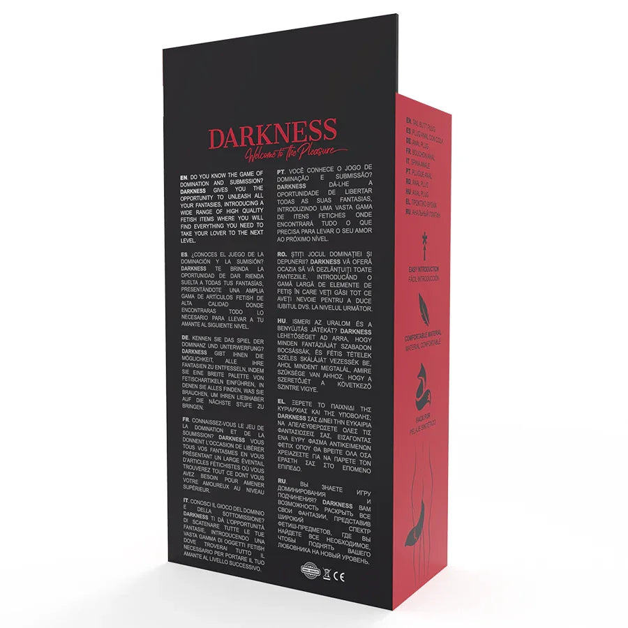 DARKNESS - PLUG ANAL SILICONA CON COLA BLANCA - Nuvica