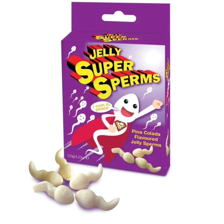 SPENCER & FLEETWOOD - JELLY SUPER SPERM GOMINOLAS FORMA ESPERMA 120 GR - Nuvica
