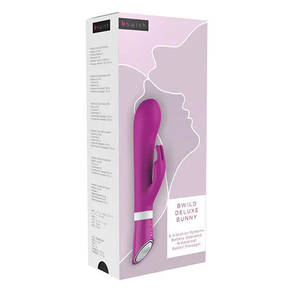 B SWISH - BWILD DELUXE BUNNY RABBIT VIBRATOR RASPBERRY - Nuvica