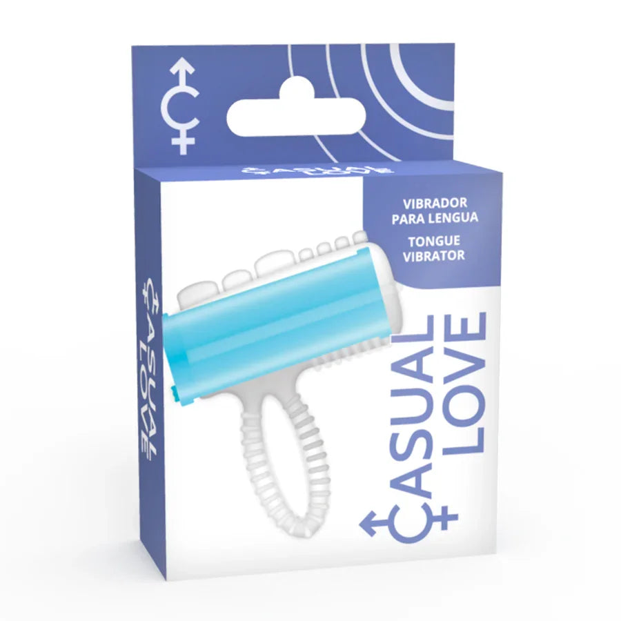 CASUAL LOVE - RING TONGUE VIBRATING AZUL - Nuvica