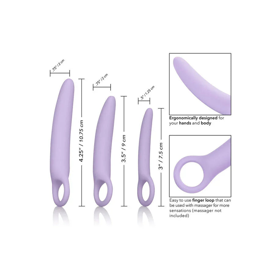 CALEXOTICS - DR LAURA BERMAN ALENA SET DE 3 DILATADOR VAGINAL SILICONA - Nuvica