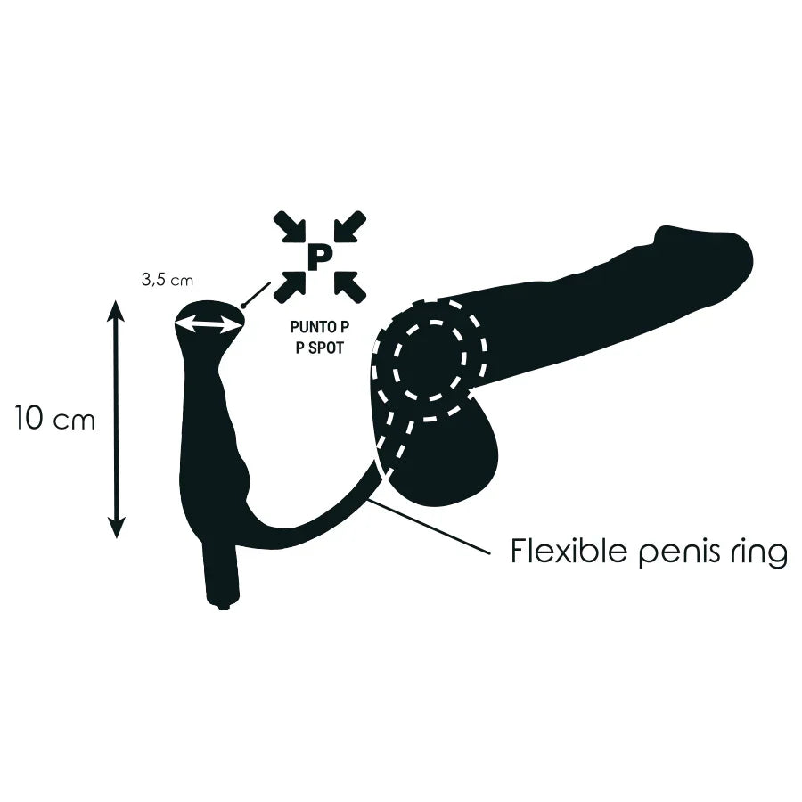 ADDICTED TOYS - VIBRADOR PROSTÁTICO NEGRO 10 CM - Nuvica