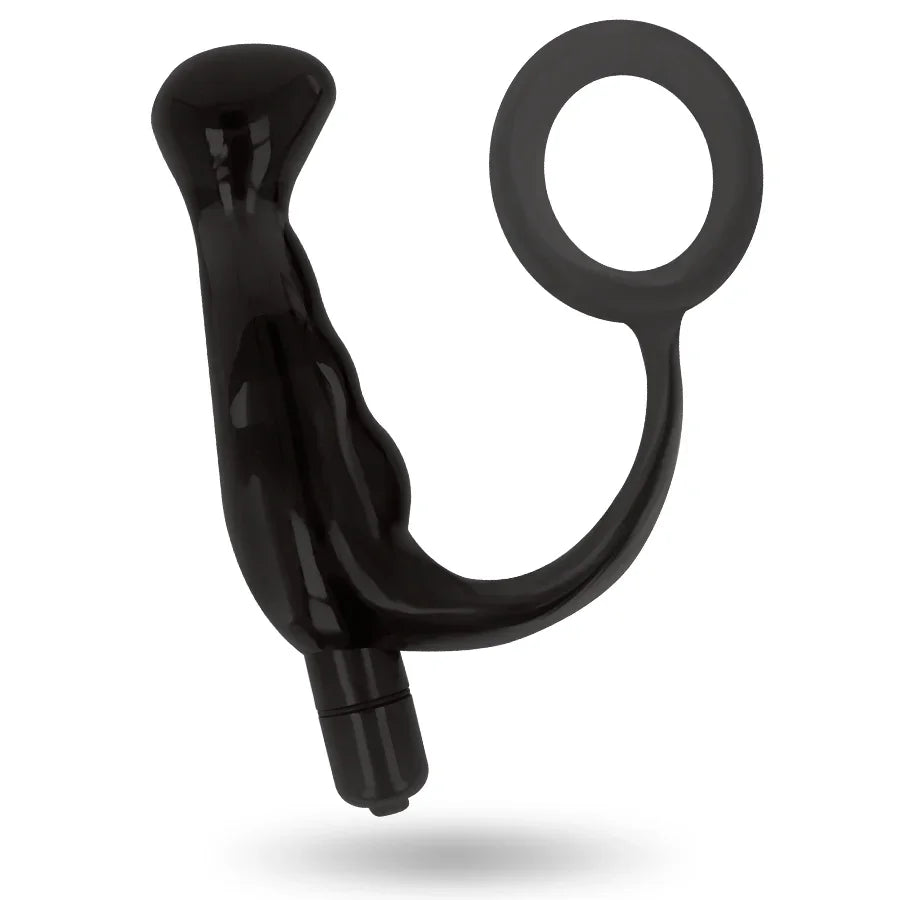 ADDICTED TOYS - VIBRADOR PROSTÁTICO NEGRO 10 CM - Nuvica