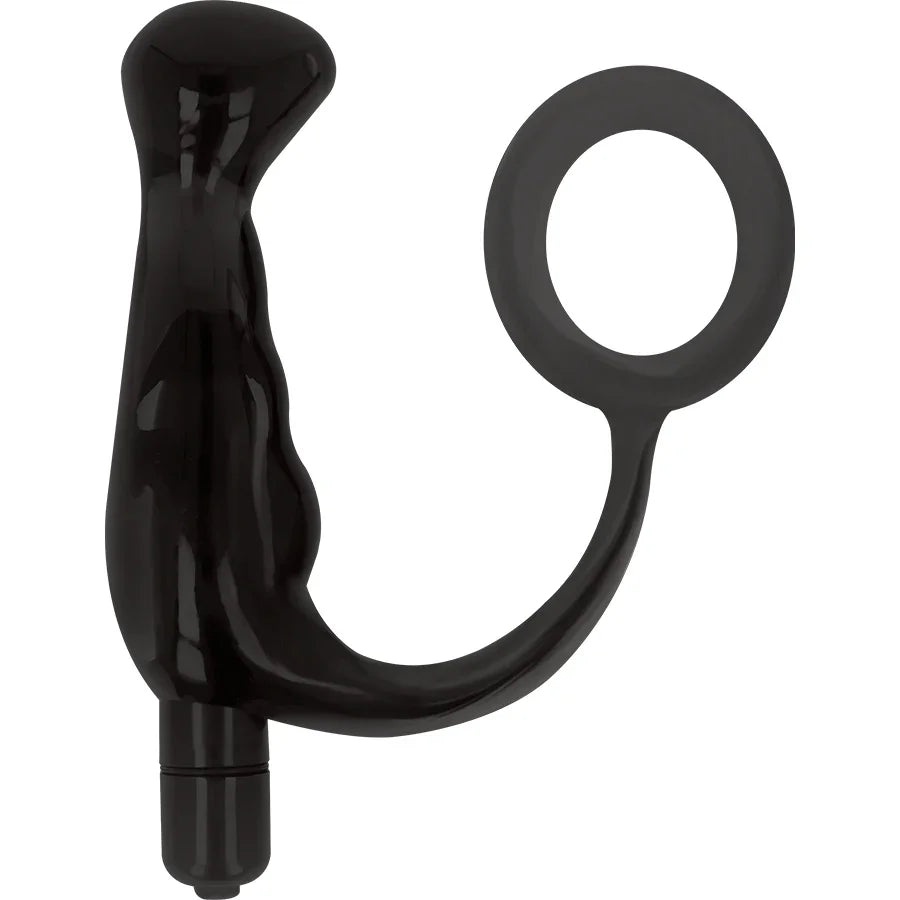 ADDICTED TOYS - VIBRADOR PROSTÁTICO NEGRO 10 CM - Nuvica