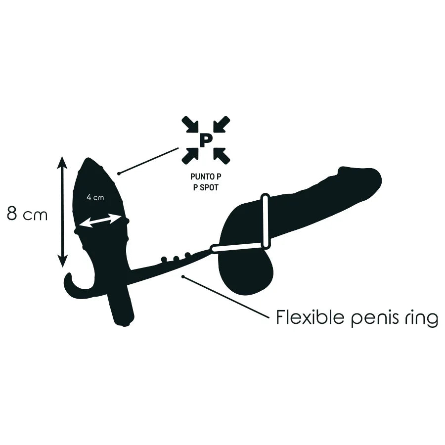 ADDICTED TOYS - PLUG ANAL CON ANILLA DOBLE NEGRO - Nuvica