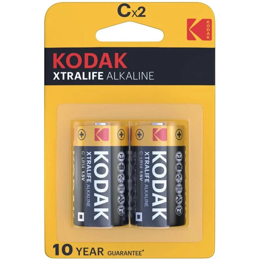 KODAK - XTRALIFE PILAS ALCALINAS C X 2 UNDS - Nuvica