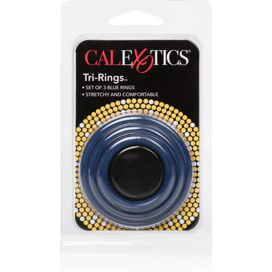 CALEXOTICS - SET TRES ANILLAS AZUL ERECCIÓN - Nuvica