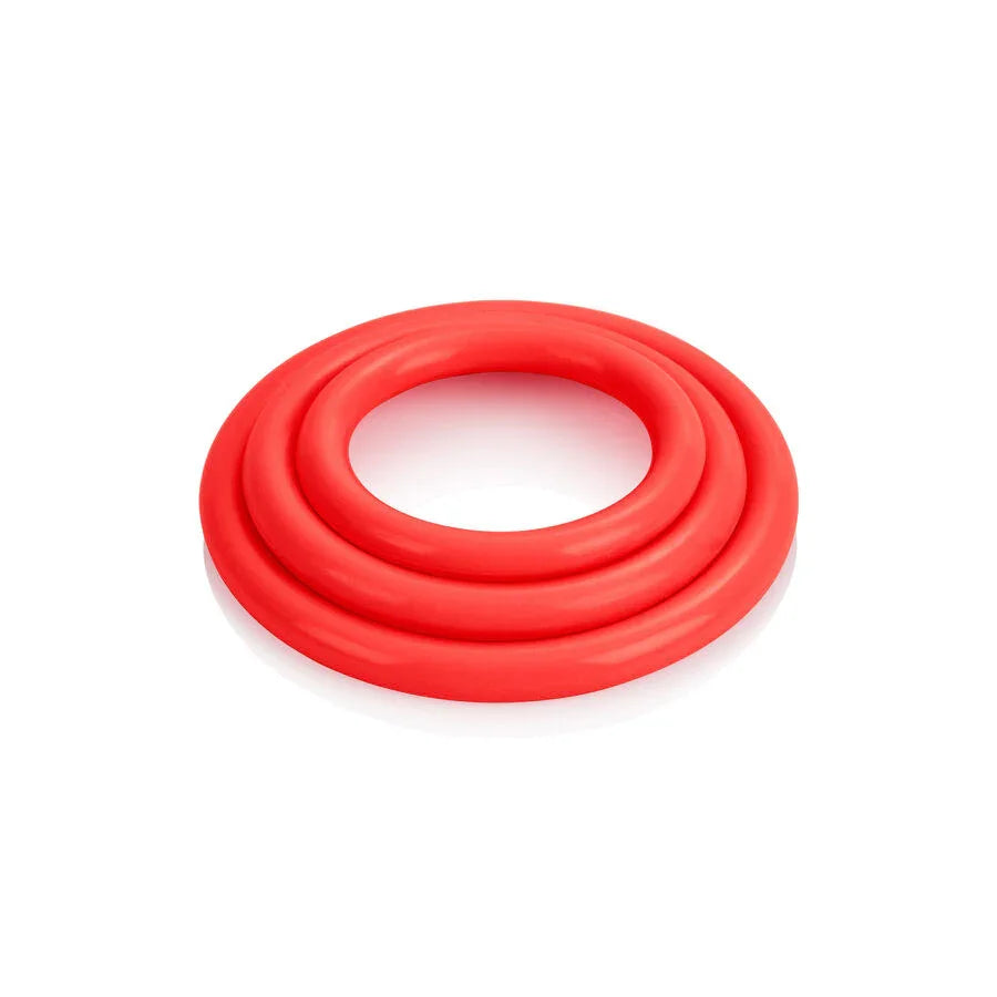 CALEXOTICS - SET TRES ANILLAS ERECCIÓN ROJO - Nuvica
