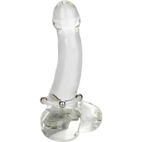 CALEXOTICS - ANILLO DE SILICONA CON CUENTAS DE ACERO TALLA L - Nuvica