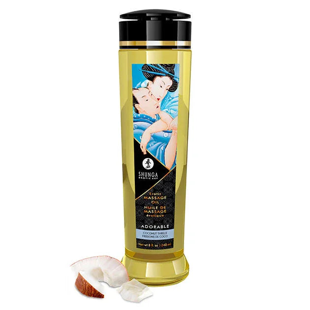 SHUNGA - ACEITE DE MASAJE ERÓTICO ADORABLE 240 ML - Nuvica