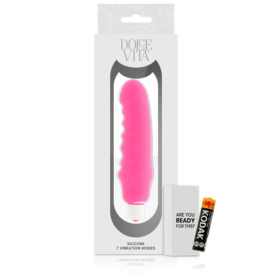 DOLCE VITA - GENIUS VIBRADOR SILICONA ROSA - Nuvica