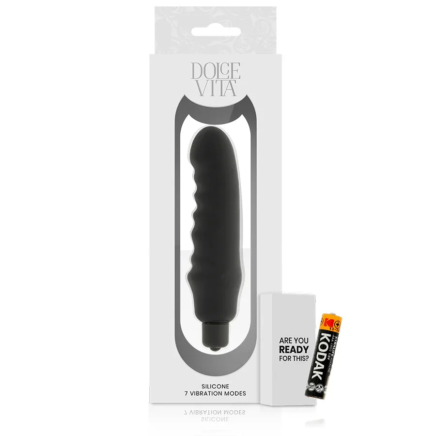 DOLCE VITA - GENIUS VIBRADOR SILICONA NEGRO - Nuvica