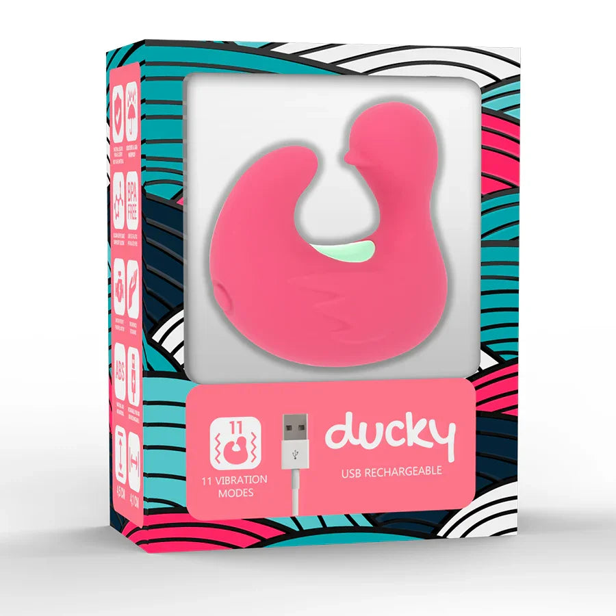 HAPPY LOKY - DEDAL PATO ESTIMULADOR DE SILICONA RECARGABLE DUCKYMANIA - Nuvica