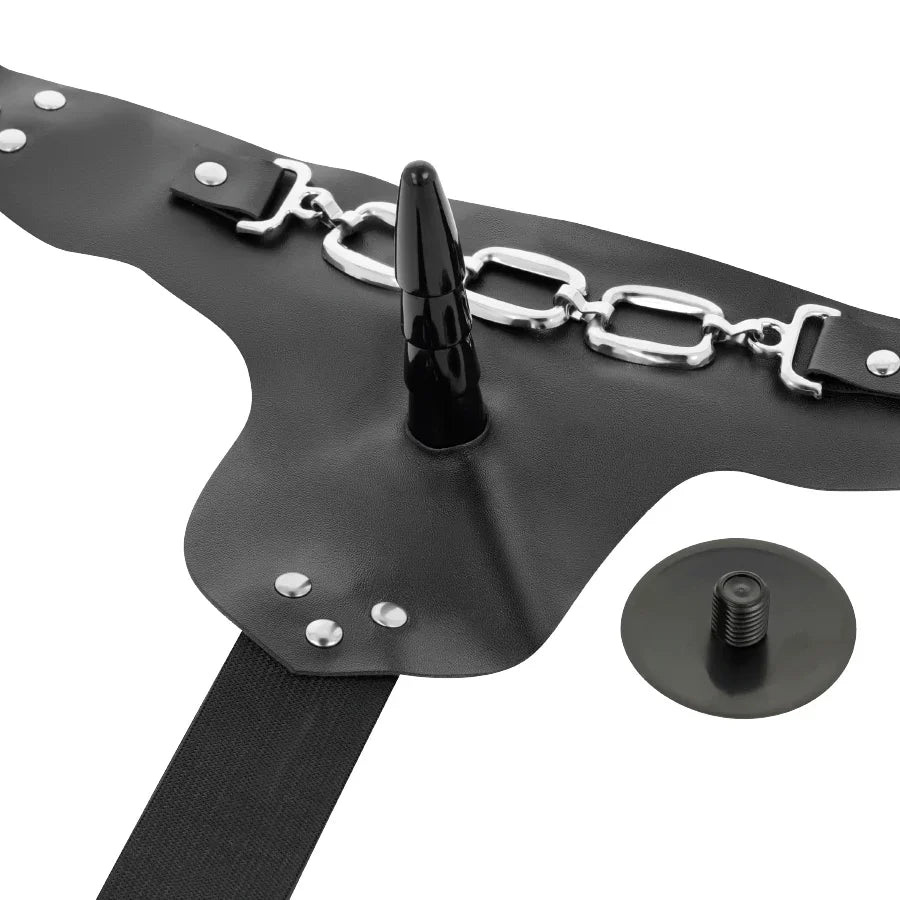 HARNESS ATTRACTION - ARNÉS GEORGE REALÍSTICO VIBRADOR 19 CM -O- 4 CM - Nuvica