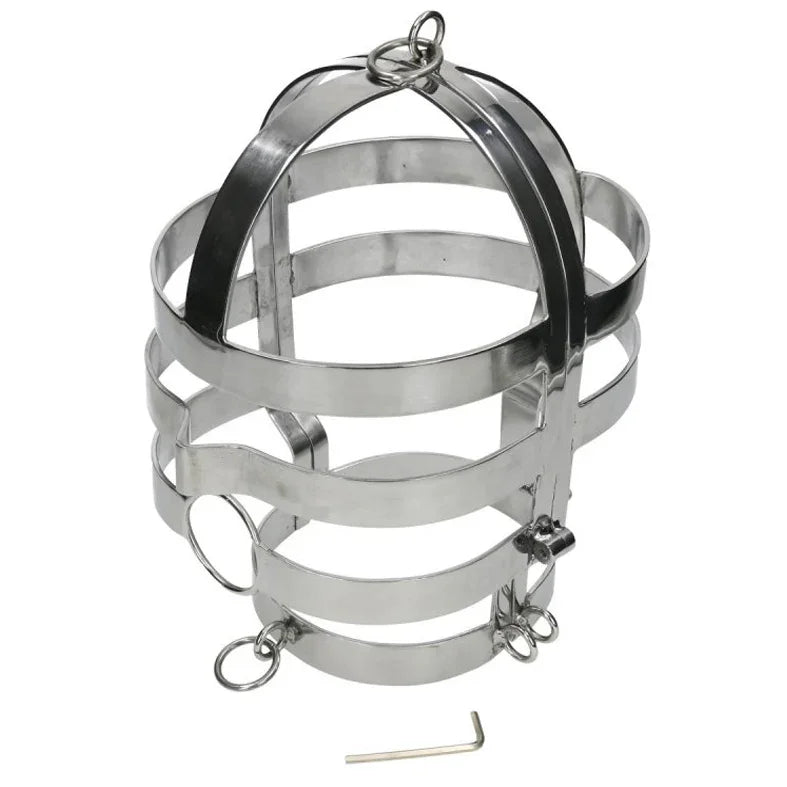 METAL HARD - MASCARA CON COLLAR ACERO - Nuvica