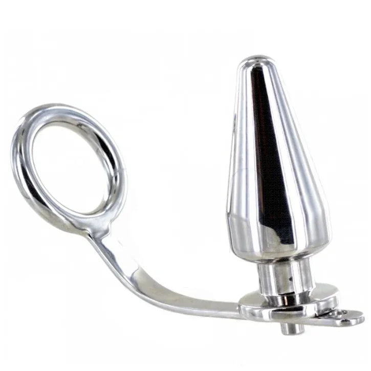 METAL HARD - ANILLO ACERO CON PLUG ANAL 45 X 50MM - Nuvica