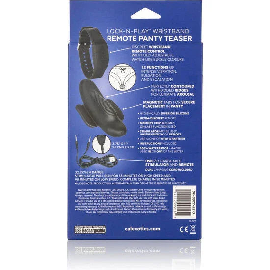 CALEXOTICS - PANTY TEASER BALA CON PULSERA DE CONTROL - Nuvica