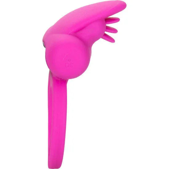 CALEXOTICS - DUAL CLIT FLICKER ENHANCER DOBLE ANILLO VIBRADOR DE SILICONA ROSA - Nuvica